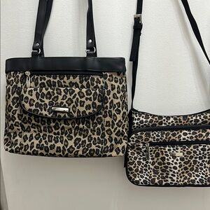 S collection, leopard Print Women's Bags Set 2 for